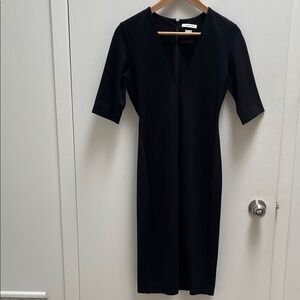 Elegant Black Midi Dress - Babaton by Aritzia size 6